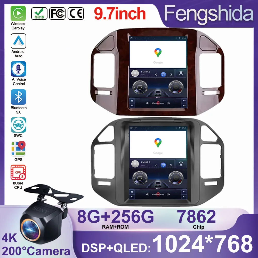 9.7inch DVD For Mitsubishi Pajero V60 V68 V73 1999-2006 Screen Car Android Multimedia Radio Stereo Carplay GPS Navigation
9.7inch DVD For Mitsubishi Pajero V60 V68 V73 1999-2006 Screen Car Android Multimedia Radio Stereo Carplay GPS Navigation