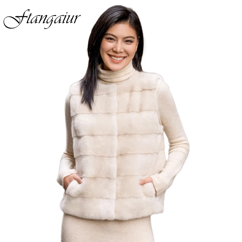 Ftangaiur Winter Import Swan Velvet Mink Fur Vest Coat Beige O-Neck Vest Mink Coat Women Short Natural Real Mink Fur Coats
Ftangaiur Winter Import Swan Velvet Mink Fur Vest Coat Beige O-Neck Vest Mink Coat Women Short Natural Real Mink Fur Coats