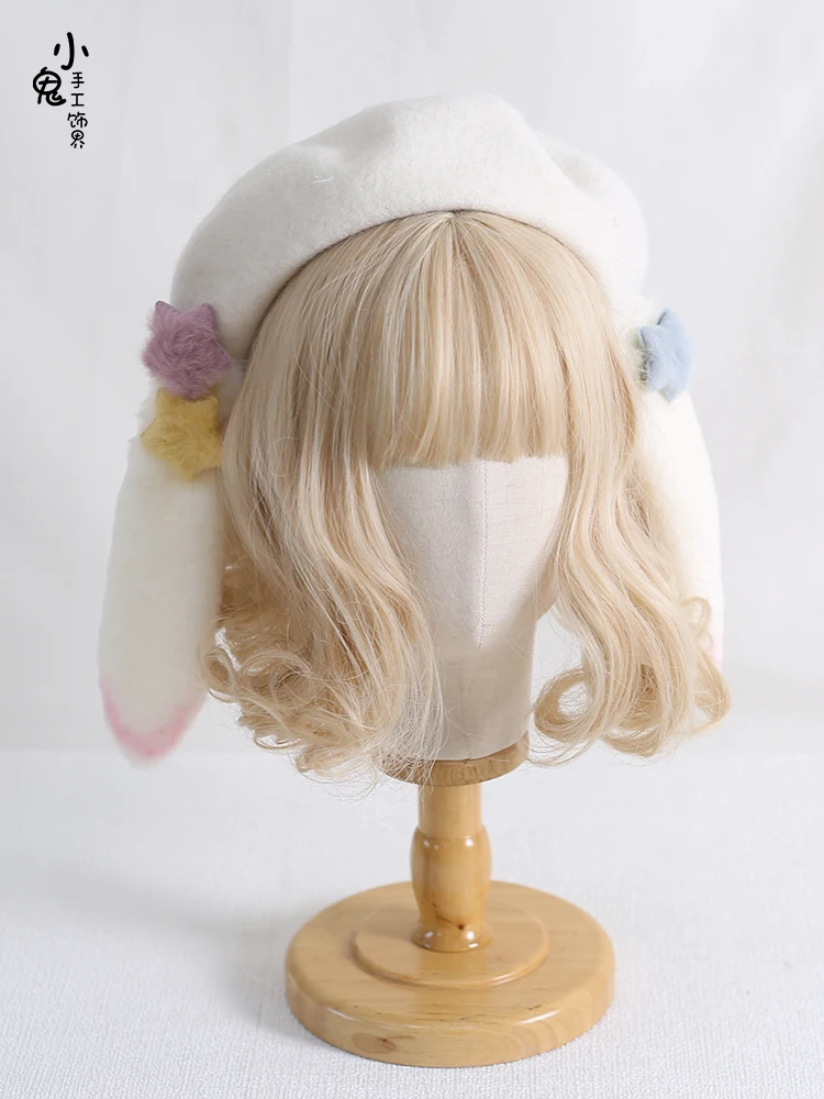 Japanese Beret Lolita Girly Sweet Candy XINGX Rabbit Ear Autumn and Winter Warm Painter Cap
Japanese Beret Lolita Girly Sweet Candy XINGX Rabbit Ear Autumn and Winter Warm Painter Cap