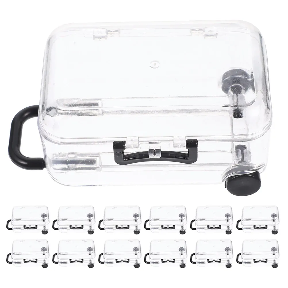 24Pcs Small Suitcase Party Box Clear Plastic Candy Container with Trolley Handle for Wedding Favors Birthday Kids Travel Snack
24Pcs Small Suitcase Party Box Clear Plastic Candy Container with Trolley Handle for Wedding Favors Birthday Kids Travel Snack