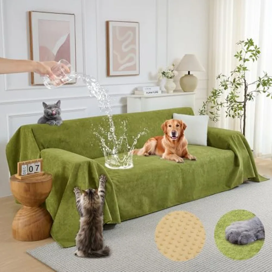 100% Waterproof Couch Cover for Dogs - Anti-Scratch Washable Non Slip 2 Cushion Cover Blanket for L Shaped Sectional Recliner C
100% Waterproof Couch Cover for Dogs - Anti-Scratch Washable Non Slip 2 Cushion Cover Blanket for L Shaped Sectional Recliner C