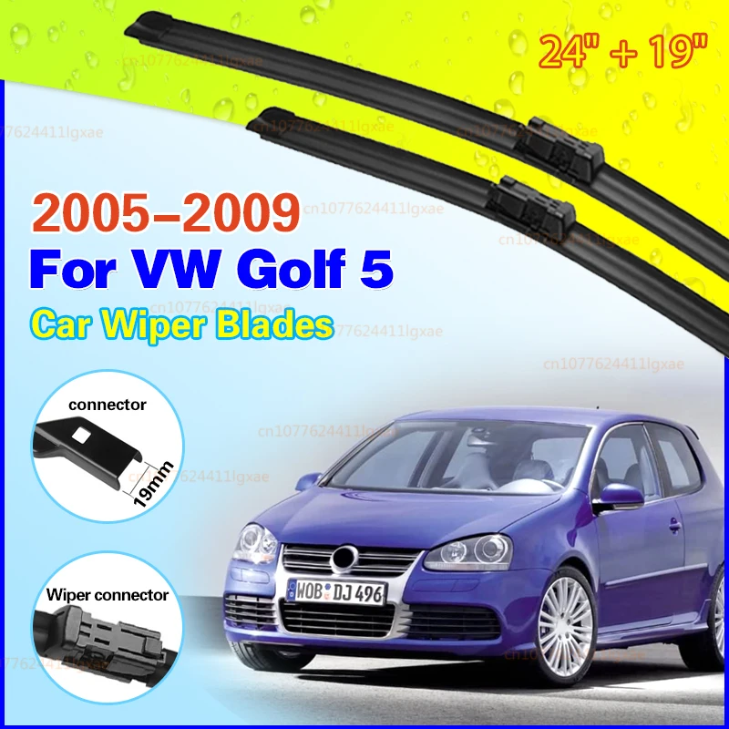 Wiper Blades For VW Golf 5 2005-2009 Front Windshield Clean Window Windscreen Auto Parts Car Rain Brushes 24''+19''
Wiper Blades For VW Golf 5 2005-2009 Front Windshield Clean Window Windscreen Auto Parts Car Rain Brushes 24''+19''