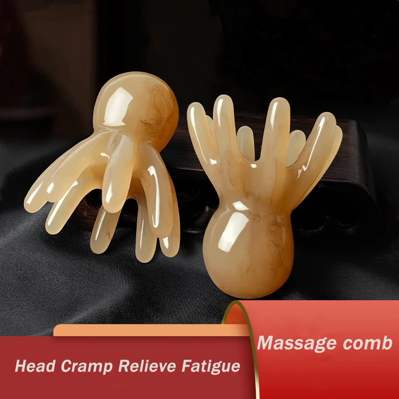 Resin Octopus Massage Comb Head Meridian Scraping Scalp Massage Brush Acupuncture SPA Gua Sha Massage Comb Fatigue Relief Massag
Resin Octopus Massage Comb Head Meridian Scraping Scalp Massage Brush Acupuncture SPA Gua Sha Massage Comb Fatigue Relief Massag