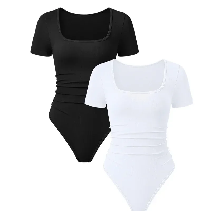 Women's Tight-fitting Wrinkled Jumpsuit Casual and Comfortable Black and White Solid Color Jumpsuit
Women's Tight-fitting Wrinkled Jumpsuit Casual and Comfortable Black and White Solid Color Jumpsuit