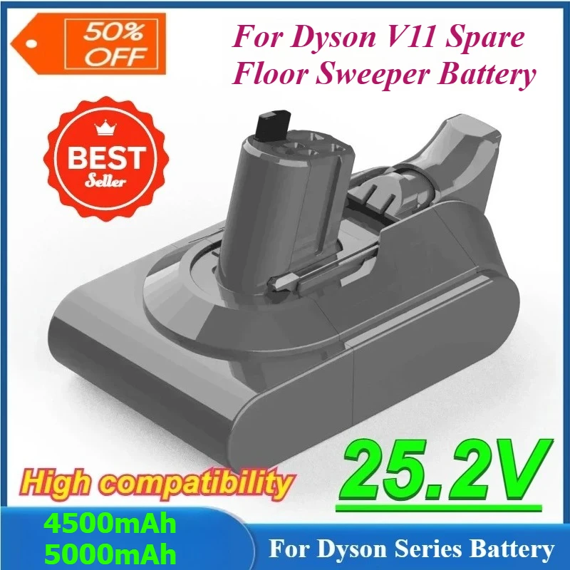 4500mAh 5000mAh Rechargeable battery for Dyson V11 SV15 SV18 Handheld Vacuum Cleaner Battery Spare Floor Sweeper Battery
4500mAh 5000mAh Rechargeable battery for Dyson V11 SV15 SV18 Handheld Vacuum Cleaner Battery Spare Floor Sweeper Battery