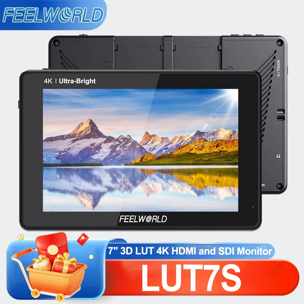 FEELWORLD LUT7S 7-дюймовый 3D LUT 4K HDMI и SDI сенсорный монитор для DSLR-камер с входом/выходом 3G-SDI, IPS-панель 1920x1200
FEELWORLD LUT7S 7-дюймовый 3D LUT 4K HDMI и SDI сенсорный монитор для DSLR-камер с входом/выходом 3G-SDI, IPS-панель 1920x1200