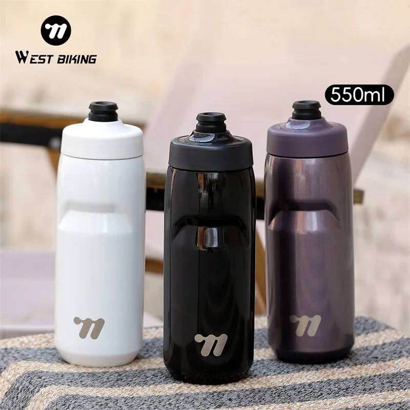WEST BIKING Thermal Water Bottle 550ML Outdoor Sport Stainless Steel Water Bottle Insulated Tumbler with Removable Straw 
WEST BIKING Thermal Water Bottle 550ML Outdoor Sport Stainless Steel Water Bottle Insulated Tumbler with Removable Straw
