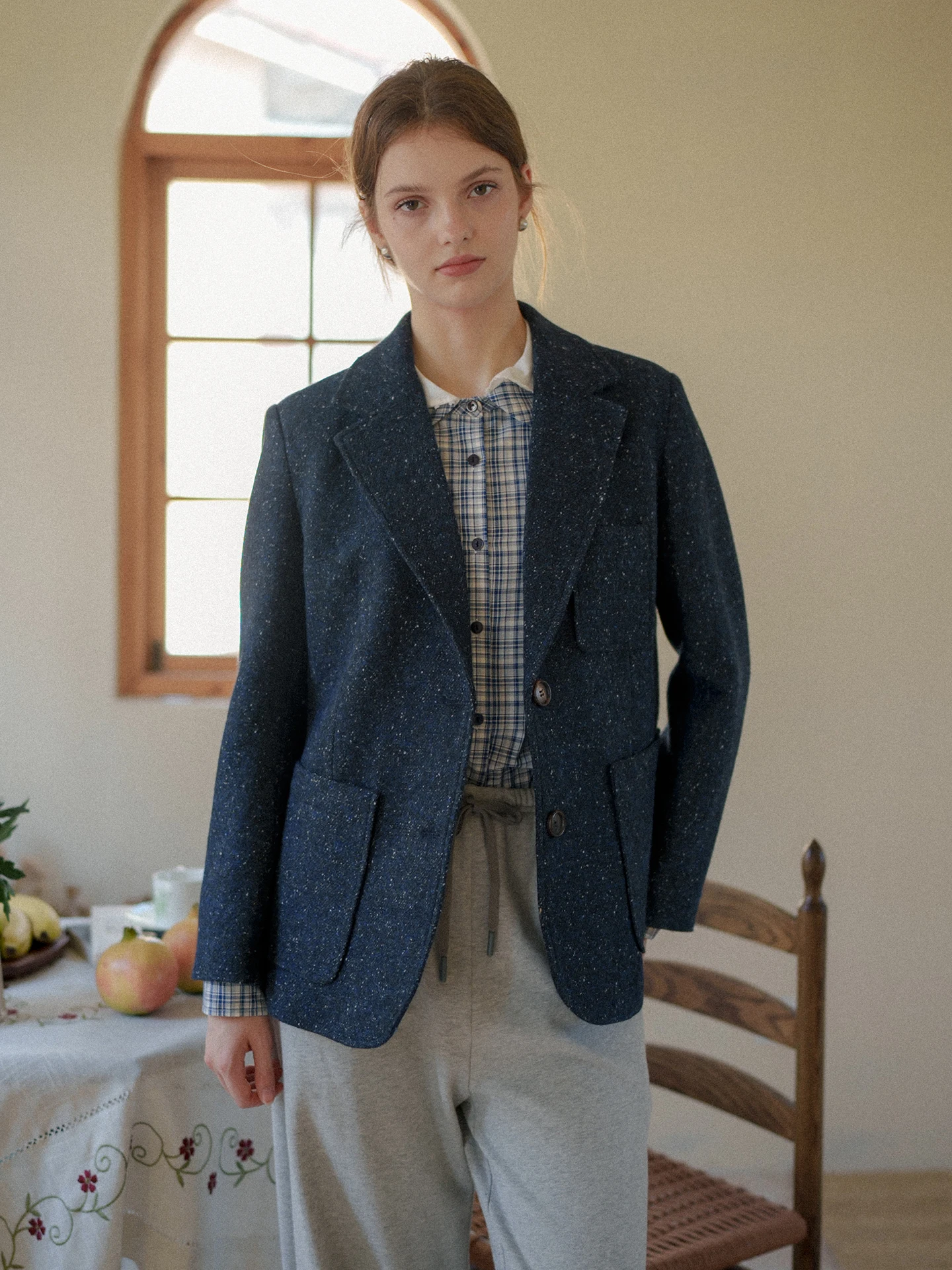 Классический шерстяной твидовый костюм MarchNoon: винтажный силуэт, верхняя одежда, зимний пиджак с длинными рукавами, классический деловой костюм
Классический шерстяной твидовый костюм MarchNoon: винтажный силуэт, верхняя одежда, зимний пиджак с длинными рукавами, классический деловой костюм