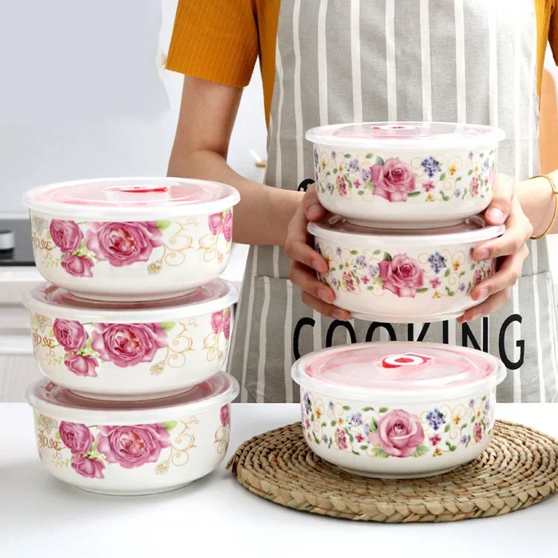 Fresh Box Lunch Box Ceramic Fresh Bowl with Lid Refrigerator Storage Box Lunch Instant Noodle Ceramic Porcelain
Fresh Box Lunch Box Ceramic Fresh Bowl with Lid Refrigerator Storage Box Lunch Instant Noodle Ceramic Porcelain