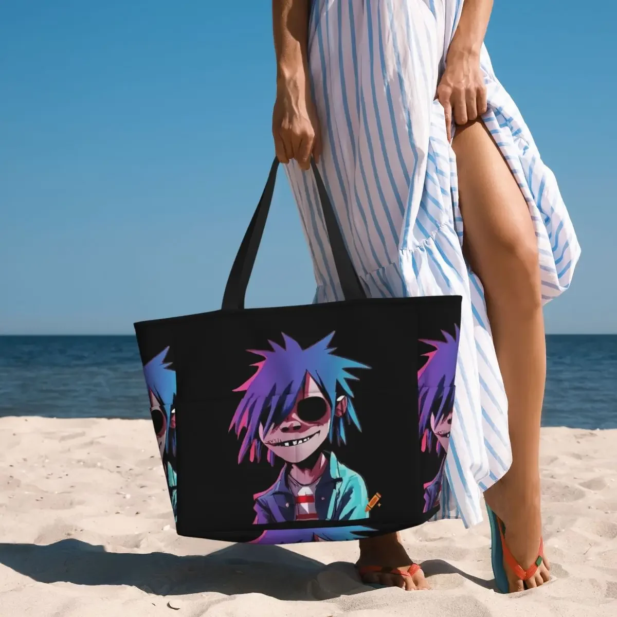 Gorillaz Beach Tote Bag Sport Gym Yoga Duffle Large Tote Bag Women Travel Bag Fitness bag
Gorillaz Beach Tote Bag Sport Gym Yoga Duffle Large Tote Bag Women Travel Bag Fitness bag
