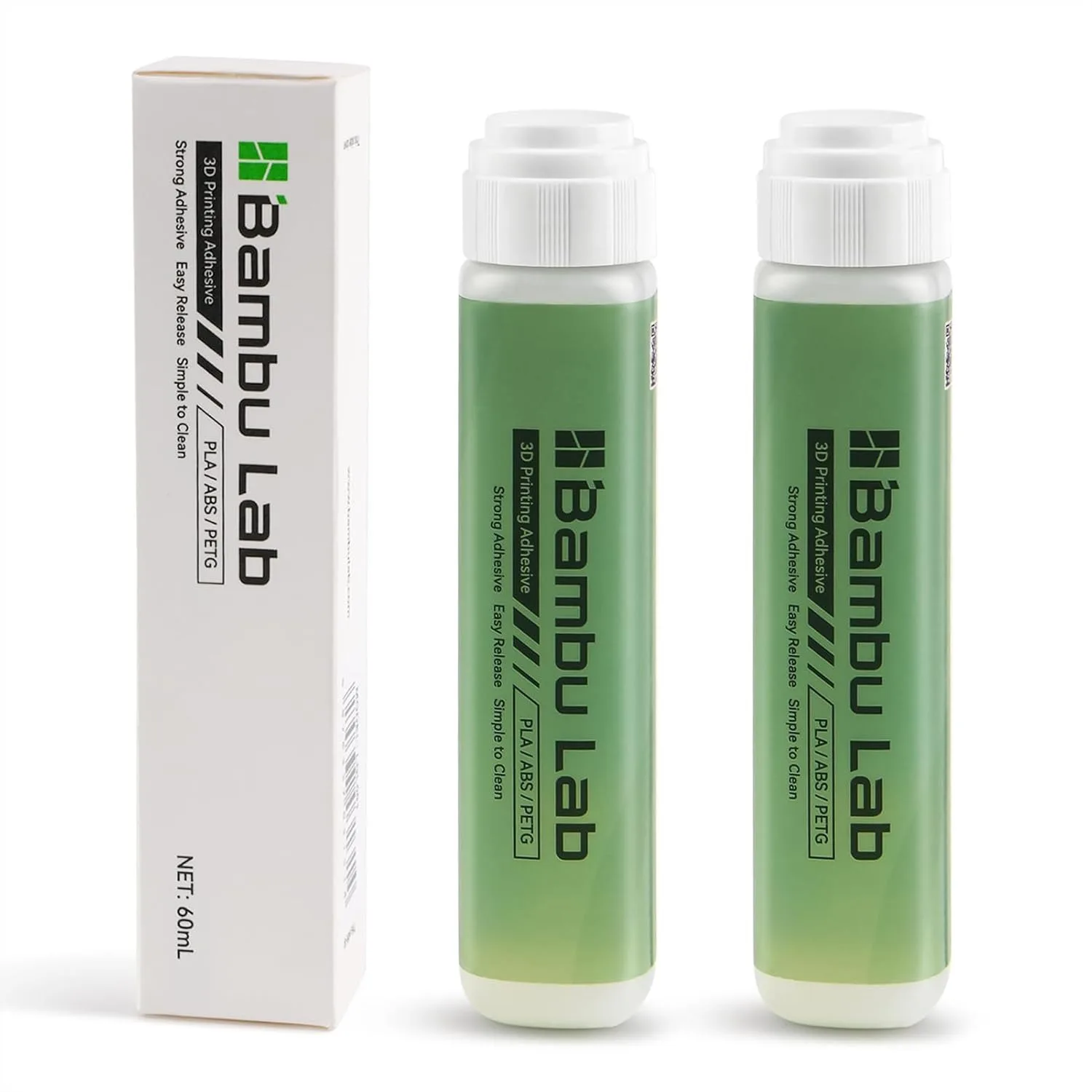 3D Printer Bed Adhesive 2PCS, Strong Hold for PLA PETG ABS, Avoid Warping, No Residue Liquid Glue for Hot Bed - 60ml
3D Printer Bed Adhesive 2PCS, Strong Hold for PLA PETG ABS, Avoid Warping, No Residue Liquid Glue for Hot Bed - 60ml