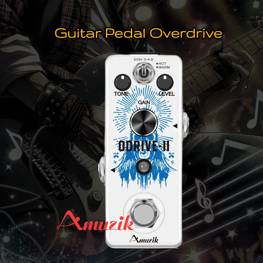 Amuzik Guitar Pedal Overdrive II Effects Classic Tube Screaming AMP Simulator Powerful Crunch Sound Tone Level Gain White
Amuzik Guitar Pedal Overdrive II Effects Classic Tube Screaming AMP Simulator Powerful Crunch Sound Tone Level Gain White