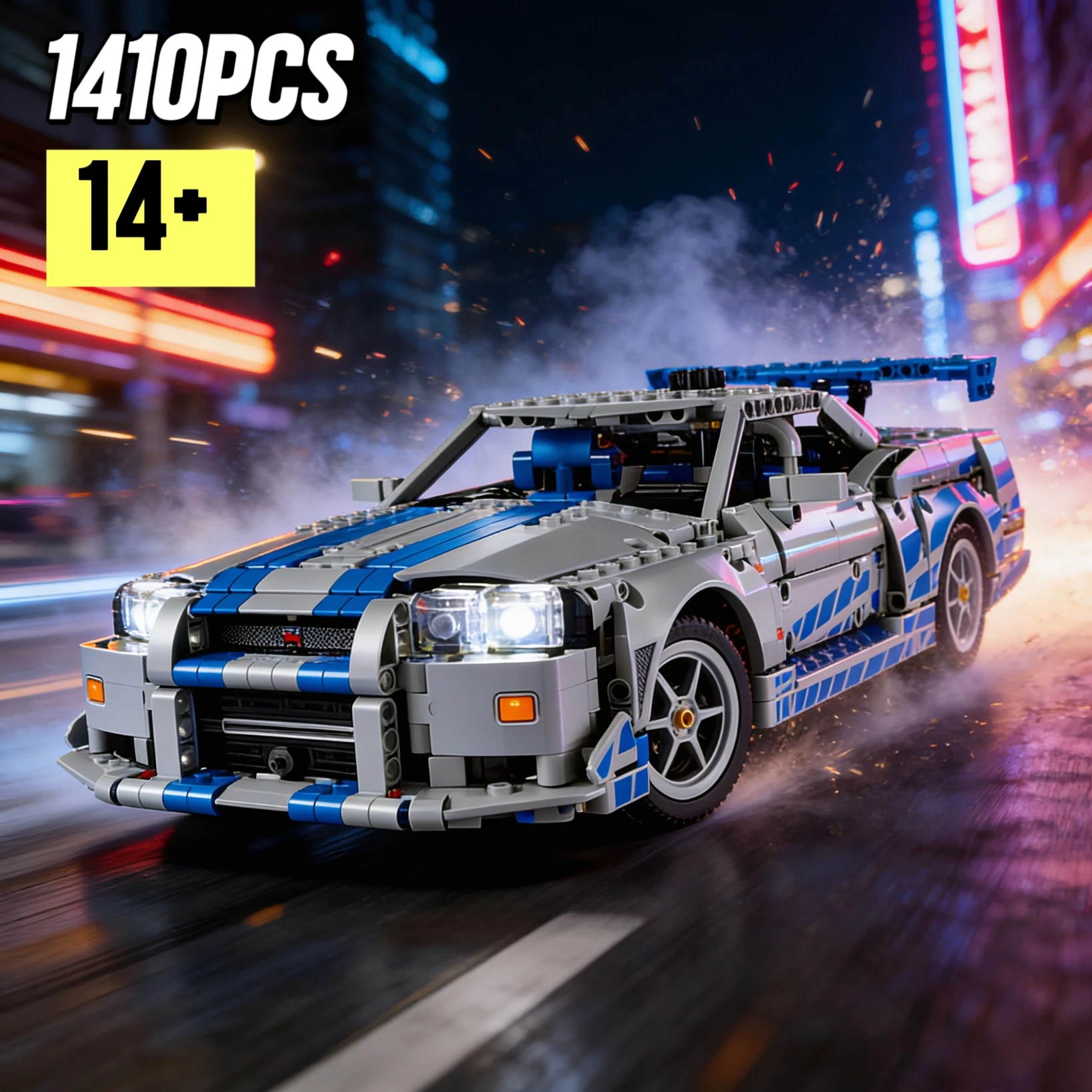 Новый механический конструктор 42210 «God of War» GT-R34: Спортивный автомобиль DIY. Подарки на Рождество, Хэллоуин, День рождения. Коллекционные модели.
Новый механический конструктор 42210 «God of War» GT-R34: Спортивный автомобиль DIY. Подарки на Рождество, Хэллоуин, День рождения. Коллекционные модели.