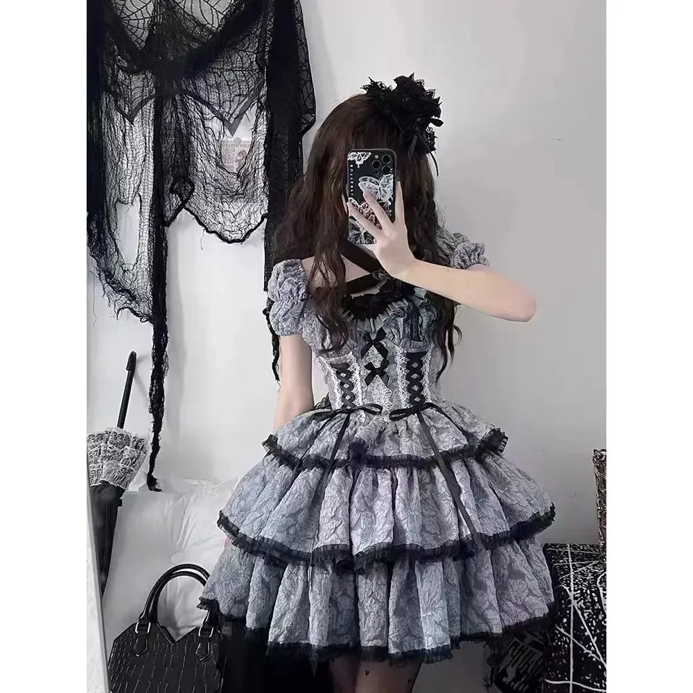 Spot Original Star Sleepless Lolita Genuine Medea Kiss Dark Blue Gothic Style Banquet Party Jsk Dress
Spot Original Star Sleepless Lolita Genuine Medea Kiss Dark Blue Gothic Style Banquet Party Jsk Dress
