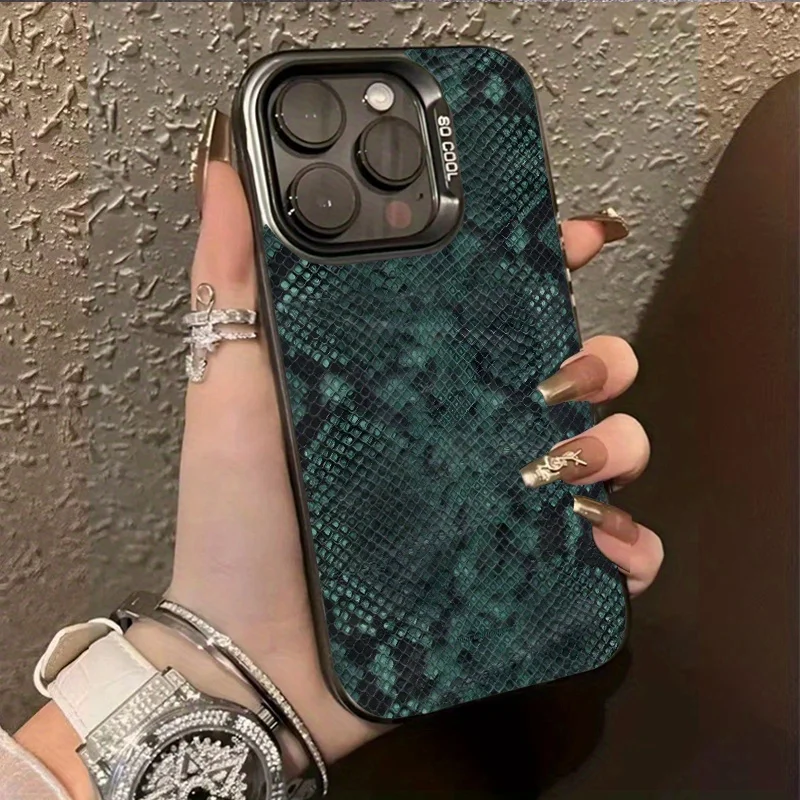 Green snake skin texture pattern phone case suitable for iPhone 17 16 15 14 13 12 11 Pro/Max/Plus anti drop and shockproof
Green snake skin texture pattern phone case suitable for iPhone 17 16 15 14 13 12 11 Pro/Max/Plus anti drop and shockproof