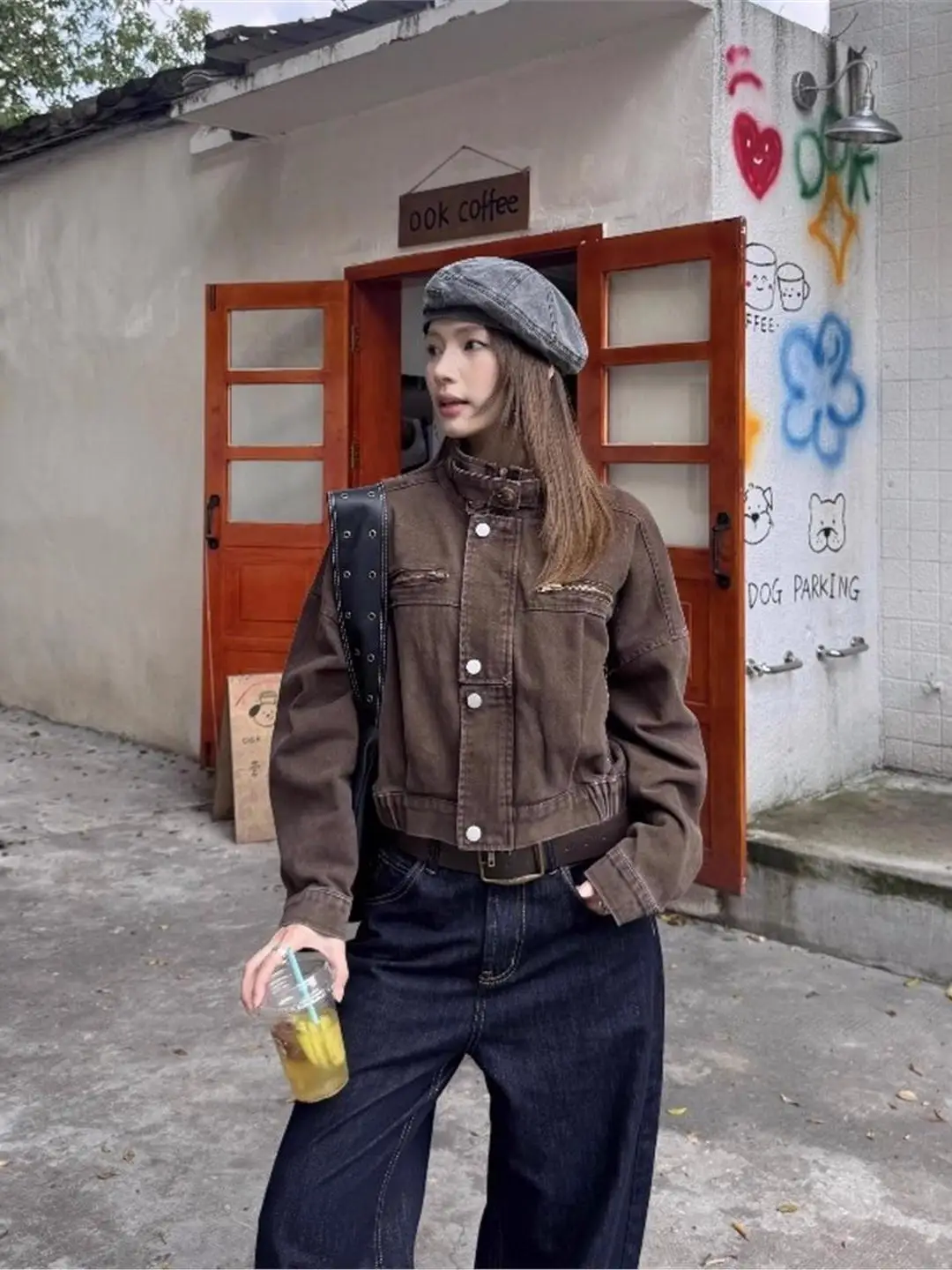 ex Loose Fit Stand Collar Denim Jaet Retro Harajuku Sle Spring Autumn Wear Resistant Zipper Closure Classic Blue Jean...
ex Loose Fit Stand Collar Denim Jaet Retro Harajuku Sle Spring Autumn Wear Resistant Zipper Closure Classic Blue Jean...