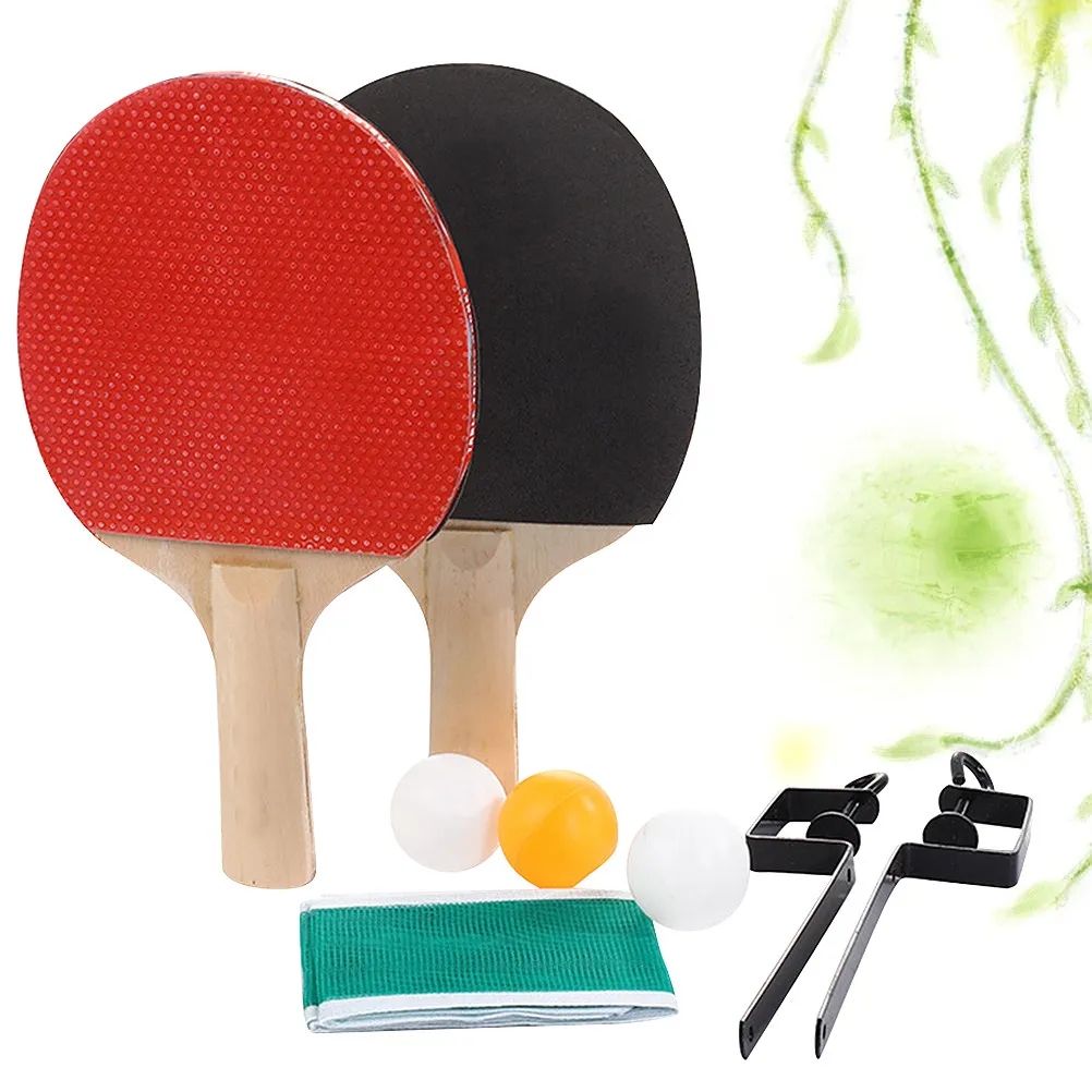 Table Tennis Racket Net Rack Set Assorted Color Durable Wooden Handle Training Tool for Outdoor Sports Pong Ball
Table Tennis Racket Net Rack Set Assorted Color Durable Wooden Handle Training Tool for Outdoor Sports Pong Ball