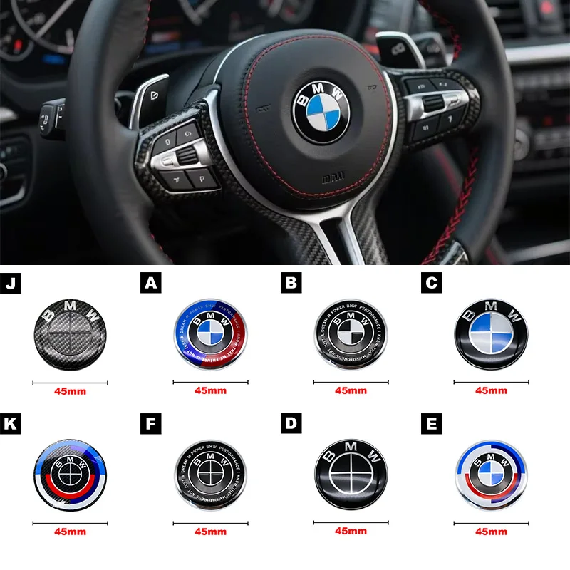 45mm Steering Wheel Badge for BMW E46 E90 F30 50th Anniversary Badge G20 F10 X1 X3 X5 Logo Car Sticker Modification Parts
45mm Steering Wheel Badge for BMW E46 E90 F30 50th Anniversary Badge G20 F10 X1 X3 X5 Logo Car Sticker Modification Parts