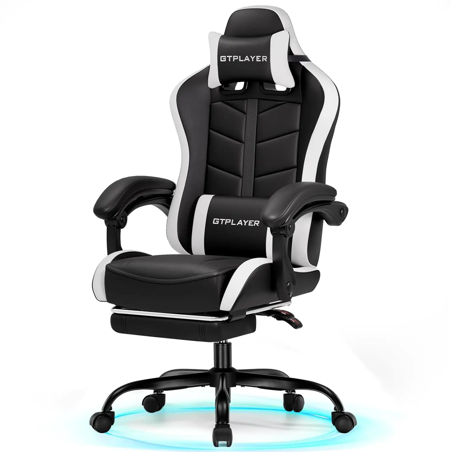High Back Gaming Chair With Footrest Lumbar Support Reclining Swivel Office Computer Seat White Customized
High Back Gaming Chair With Footrest Lumbar Support Reclining Swivel Office Computer Seat White Customized