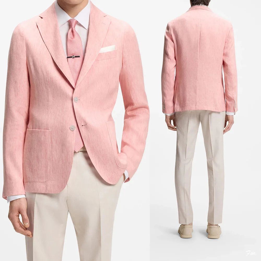 Leisure Men's Wedding Blazer Notched Lapel Jacket Single Breasted Tuxedos Business Party Slim Fit Groom Wear Only Coat
Leisure Men's Wedding Blazer Notched Lapel Jacket Single Breasted Tuxedos Business Party Slim Fit Groom Wear Only Coat