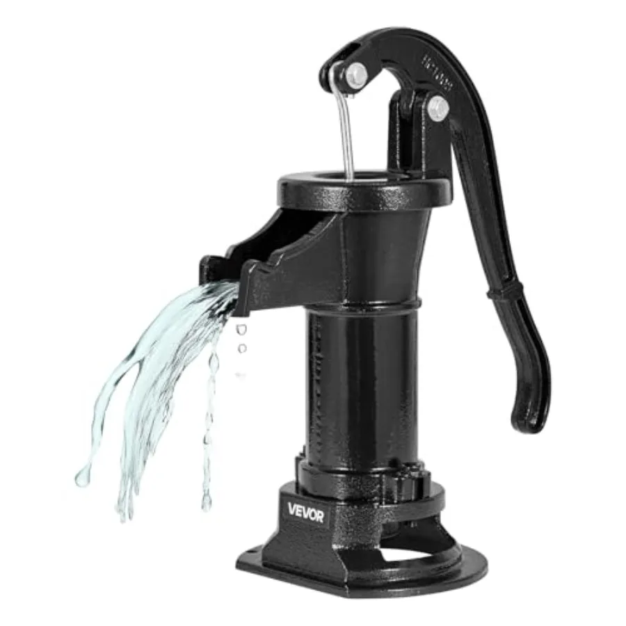 Well Hand Pitcher Pump, 25 Feet Maximum Lift, Antique Cast Iron Manual Hand Water Pump, NPT 1-1/4 in Connection, Easy Installat
Well Hand Pitcher Pump, 25 Feet Maximum Lift, Antique Cast Iron Manual Hand Water Pump, NPT 1-1/4 in Connection, Easy Installat