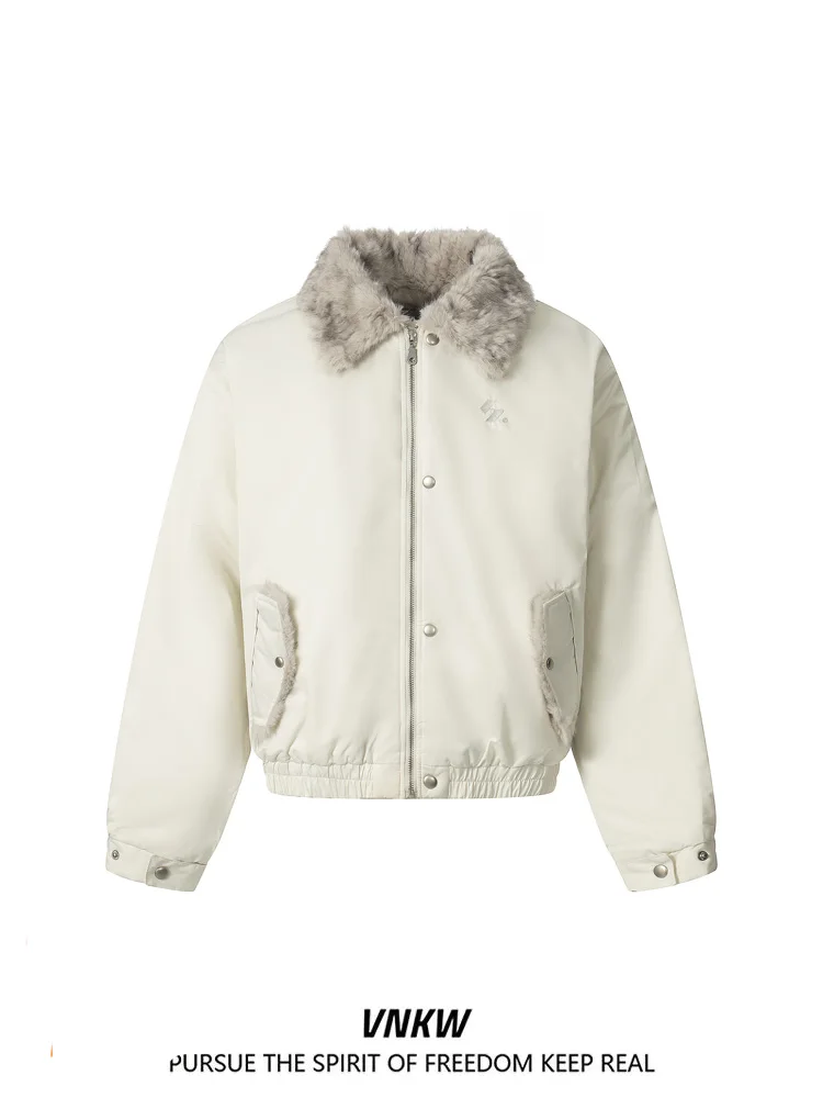 Американская ретро-куртка в рабочем стиле для мужчин и женщин, зимняя, утепленная, с пушистым воротником, свободного кроя, из хлопка, верхняя одежда для пар
Американская ретро-куртка в рабочем стиле для мужчин и женщин, зимняя, утепленная, с пушистым воротником, свободного кроя, из хлопка, верхняя одежда для пар