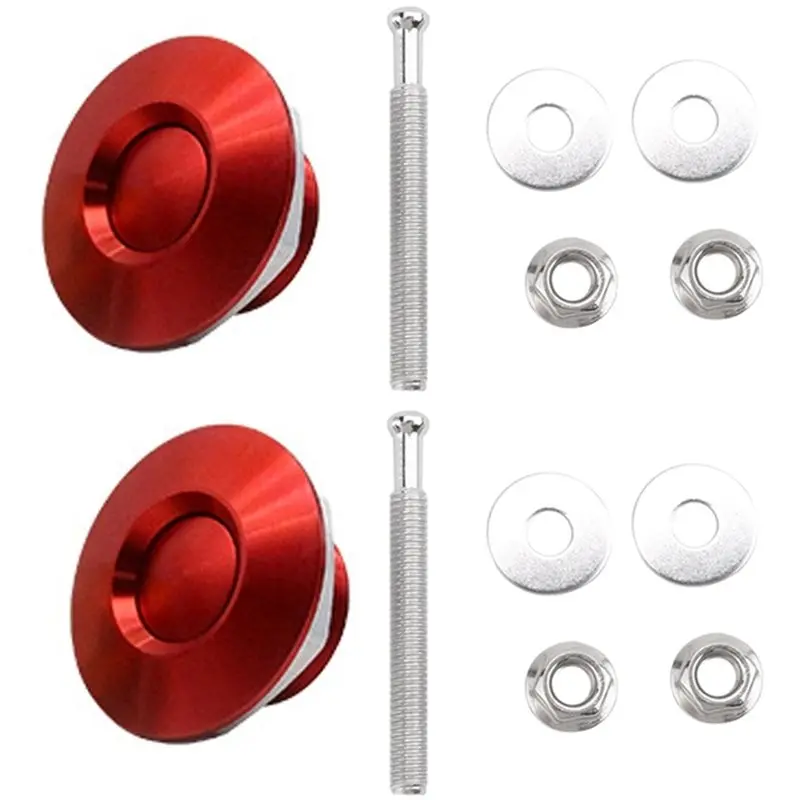 A98M Hood Bonnet Pin Lock Clip Push Button Quick Release 2 PCS Car Bumper Latch Kit
A98M Hood Bonnet Pin Lock Clip Push Button Quick Release 2 PCS Car Bumper Latch Kit