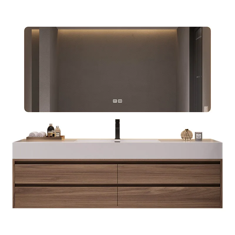Slate seamless ceramic integrated basin bathroom cabinet combination modern simple toilet
Slate seamless ceramic integrated basin bathroom cabinet combination modern simple toilet