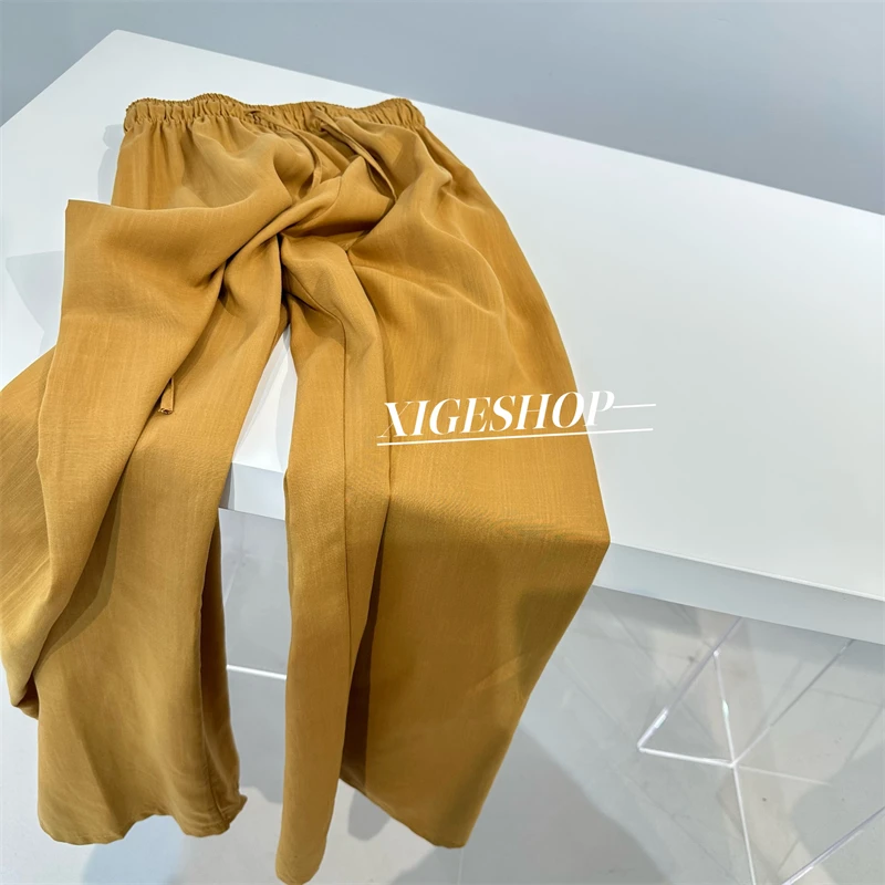 Summer Cool Casual Pants Women's Pumpkin Color Elastic Waist Drawstring Straight Loose Wide Leg Trousers Comfortable Commute ...
Summer Cool Casual Pants Women's Pumpkin Color Elastic Waist Drawstring Straight Loose Wide Leg Trousers Comfortable Commute ...
