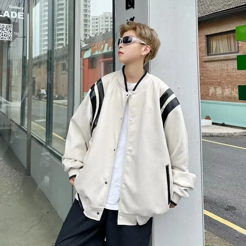 Осенне-зимняя мужская повседневная куртка-бомбер из замши в стиле стритстайл (Гонконг), большие размеры, 250 Pou, с цветными блоками
Осенне-зимняя мужская повседневная куртка-бомбер из замши в стиле стритстайл (Гонконг), большие размеры, 250 Pou, с цветными блоками