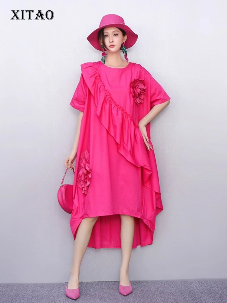 XITAO нерегулярное лоскутное женское платье с цветочным принтом и рюшами, новинка 2023 года, осеннее утягивающее свободное женское платье с короткими рукавами GJ1240
XITAO нерегулярное лоскутное женское платье с цветочным принтом и рюшами, новинка 2023 года, осеннее утягивающее свободное женское платье с короткими рукавами GJ1240
