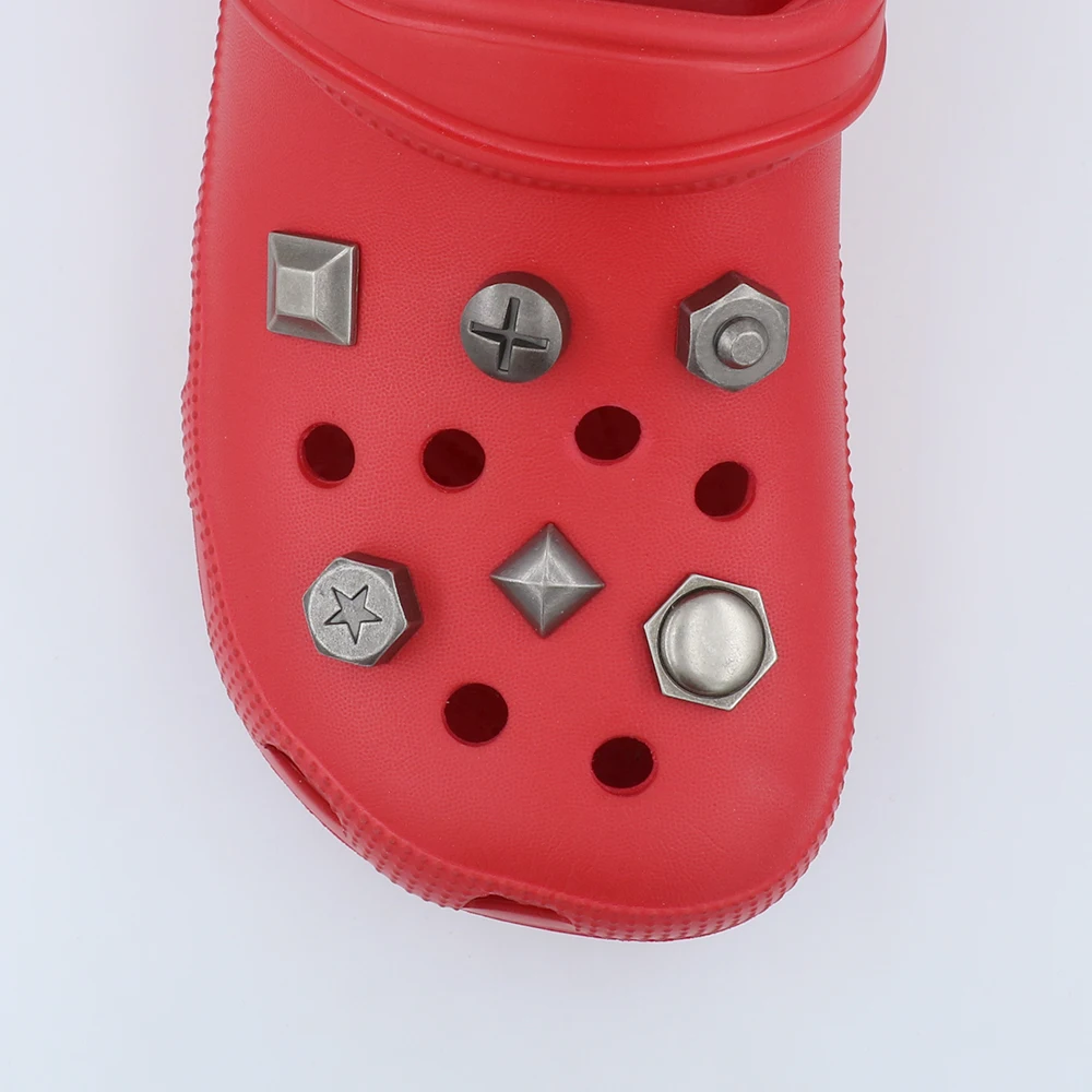 1pcs Shoe Charms Halloween Decorations Metal Silvery Rotundity ジビッツ Shoes Accessories Detachable Sandals Rivet Punk Style Gift
1pcs Shoe Charms Halloween Decorations Metal Silvery Rotundity ジビッツ Shoes Accessories Detachable Sandals Rivet Punk Style Gift