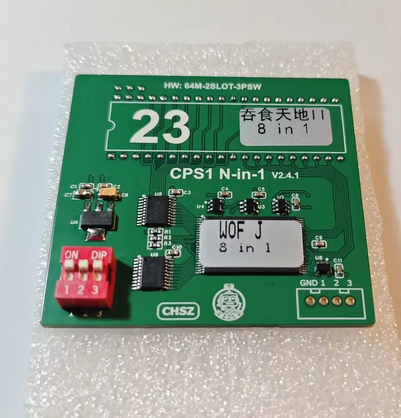 Capcom CPS1.5 8-in-1 Multi-Game Daughterboard for Warriors of Fate / Sangokushi II Arcade PCB (JPN)
Capcom CPS1.5 8-in-1 Multi-Game Daughterboard for Warriors of Fate / Sangokushi II Arcade PCB (JPN)