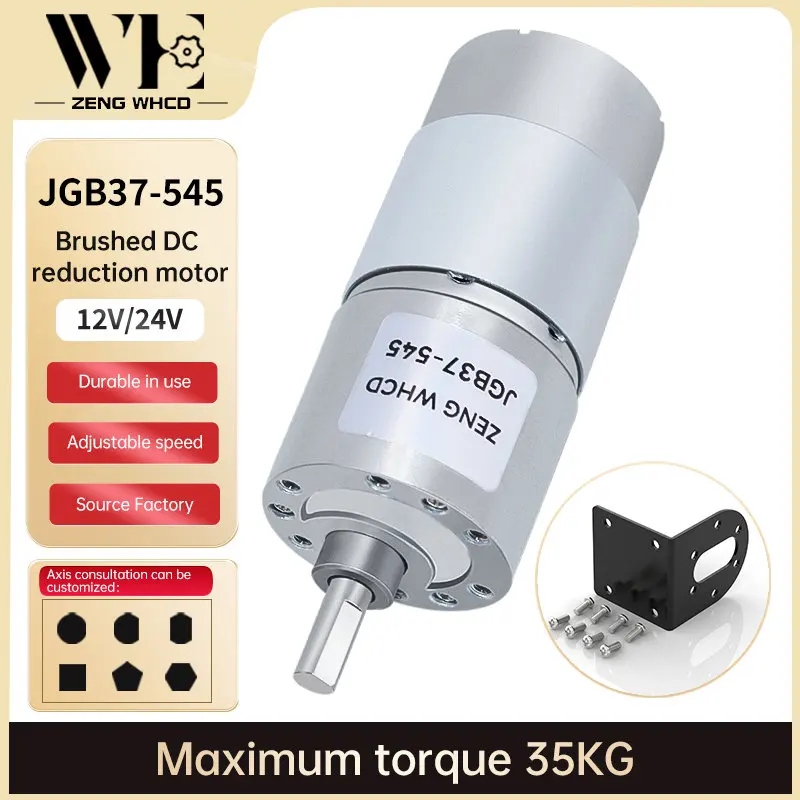 Микро планетарный редуктор двигателя постоянного тока JGB37-545 с высоким крутящим моментом 12 В ~ 24 полный металлический мотор-редуктор вперед и назад
Микро планетарный редуктор двигателя постоянного тока JGB37-545 с высоким крутящим моментом 12 В ~ 24 полный металлический мотор-редуктор вперед и назад