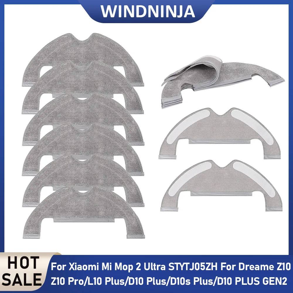 Grey Mop Cloth for Xiaomi Mi Robot Vacuum Mop 2 Ultra STYTJ05ZHM for Dreame Z10/Z10Pro/L10 Plus/D10 Plus/D10s Plus Mop Pad Parts
Grey Mop Cloth for Xiaomi Mi Robot Vacuum Mop 2 Ultra STYTJ05ZHM for Dreame Z10/Z10Pro/L10 Plus/D10 Plus/D10s Plus Mop Pad Parts