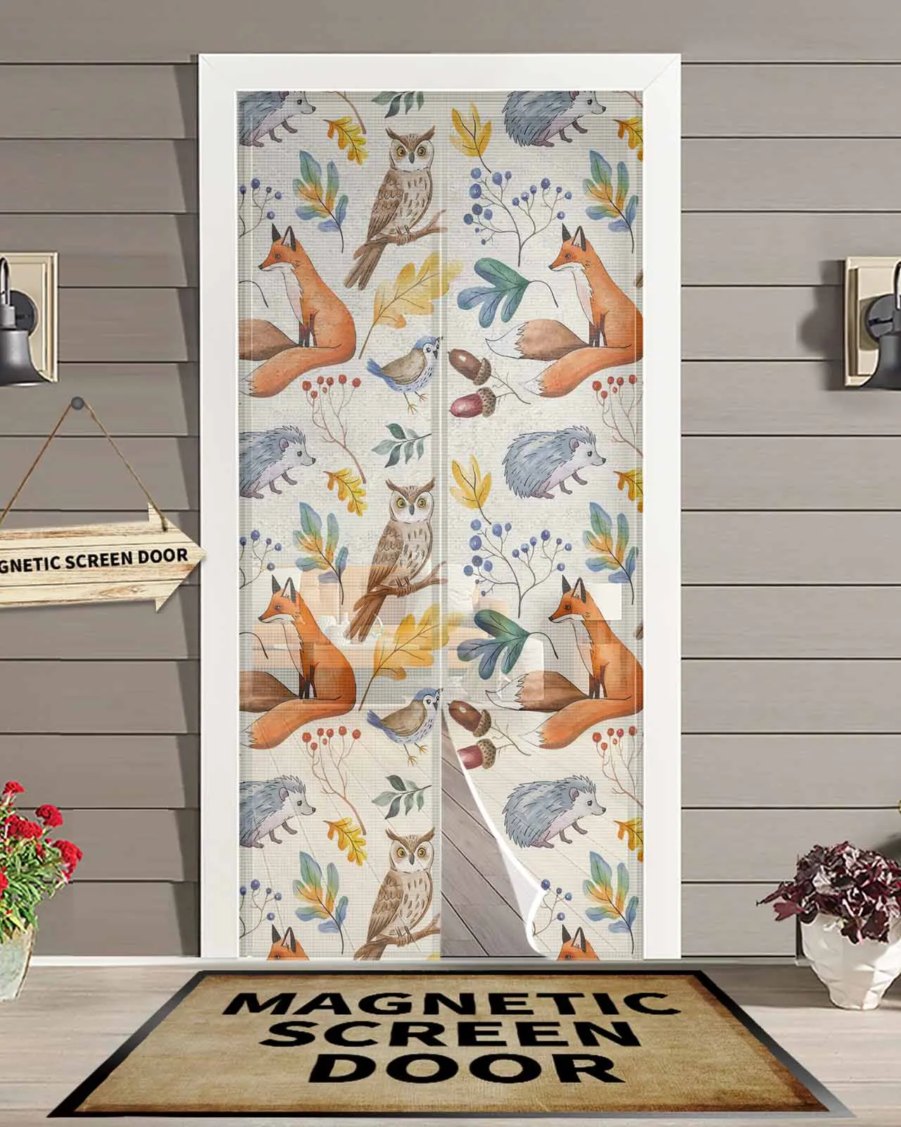 Autumn Fox Hedgehog Owl Animal Magnetic Door Curtain Living Room Bedroom Home Anti-mosquito Screen Door Curtain
Autumn Fox Hedgehog Owl Animal Magnetic Door Curtain Living Room Bedroom Home Anti-mosquito Screen Door Curtain