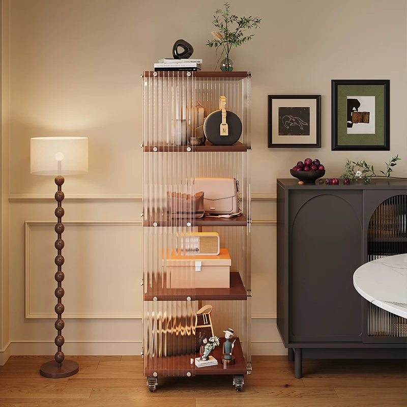 Medieval solid wood rack Floor-to-ceiling acrylic multi-layer movable storage rack Bag transparent rotating display cabinet
Medieval solid wood rack Floor-to-ceiling acrylic multi-layer movable storage rack Bag transparent rotating display cabinet