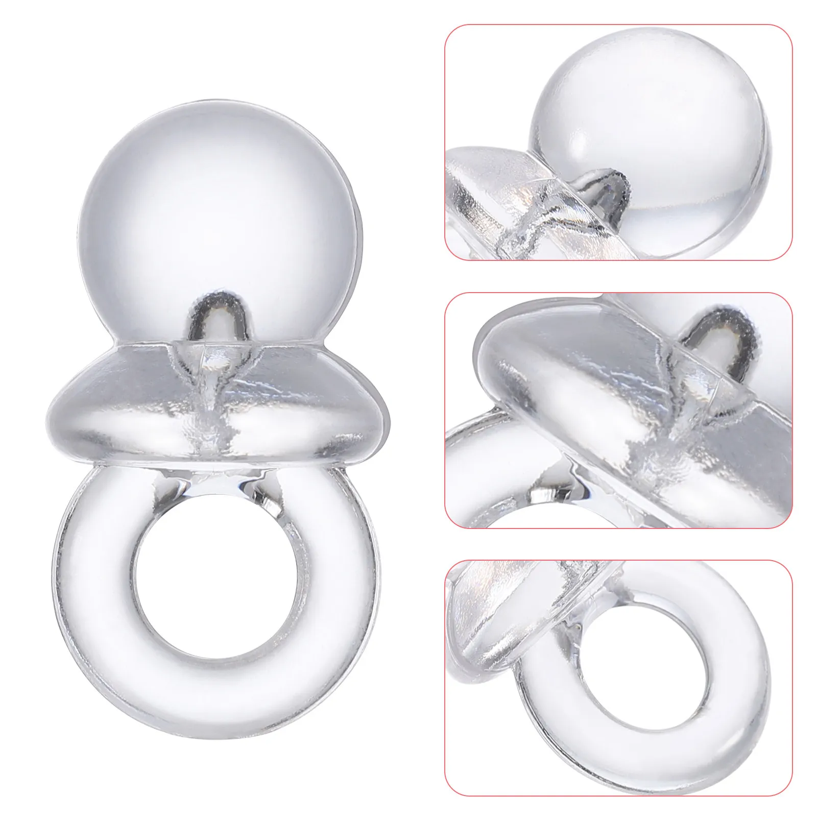 50Pcs Acrylic Baby Pacifier DIY Accessories Hanging Hole Newborn Jewelry Baby Shower Favors Necklace Parts Newborn Pacifier
50Pcs Acrylic Baby Pacifier DIY Accessories Hanging Hole Newborn Jewelry Baby Shower Favors Necklace Parts Newborn Pacifier
