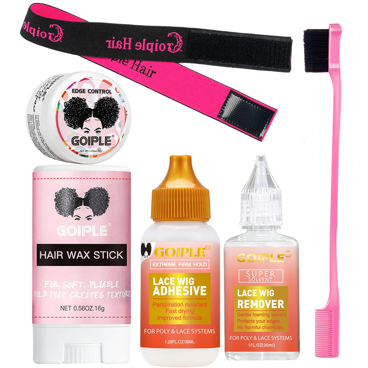 GOIPLE Smooth Styling Edge、Hair Wax Stick for 4C Hair,Lace Wig Adhesive,Glue Remover,Adjustable Headband Brush (Small Size Kit)
GOIPLE Smooth Styling Edge、Hair Wax Stick for 4C Hair,Lace Wig Adhesive,Glue Remover,Adjustable Headband Brush (Small Size Kit)