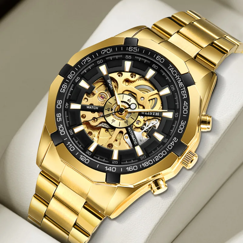 Luxury Men’s Skeleton Mechanical Watch, Large Dial Sport Style, Automatic Movement, Waterproof Luminous Wristwatch
Luxury Men’s Skeleton Mechanical Watch, Large Dial Sport Style, Automatic Movement, Waterproof Luminous Wristwatch