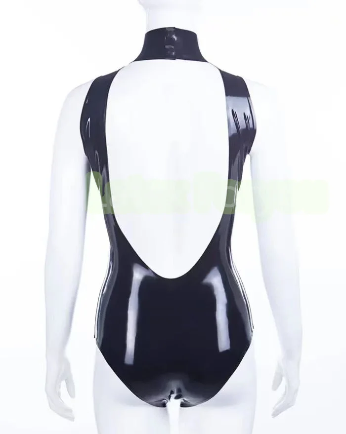 Handmade Black Latex Sexy Sweet Sleeveless Bodysuit Natural Latex Backless Swimsuit Gummi Lady's Latex Bikini Swimwear Cosplay
Handmade Black Latex Sexy Sweet Sleeveless Bodysuit Natural Latex Backless Swimsuit Gummi Lady's Latex Bikini Swimwear Cosplay