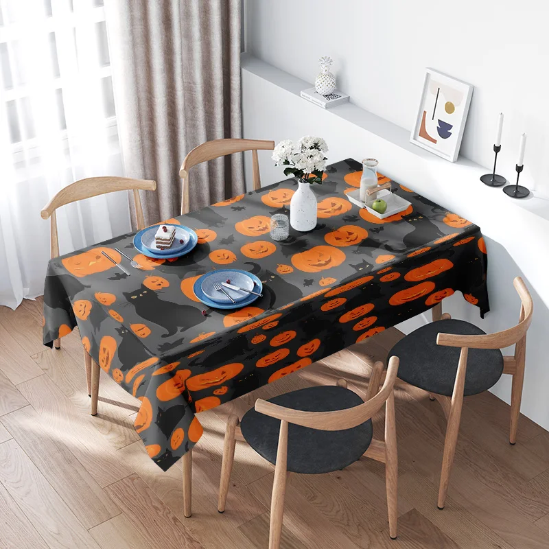 Halloween tablecloth pumpkin cat design for kitchen dining home decor party supplies
Halloween tablecloth pumpkin cat design for kitchen dining home decor party supplies