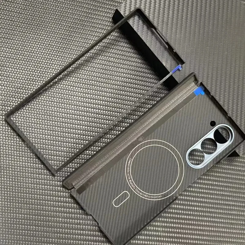 MagSafe Case for Samsung Galaxy Z Fold 6 Carbon Case Magnetic Suction Folding Screen Central Axis Aramid Fiber Protective Shell
MagSafe Case for Samsung Galaxy Z Fold 6 Carbon Case Magnetic Suction Folding Screen Central Axis Aramid Fiber Protective Shell