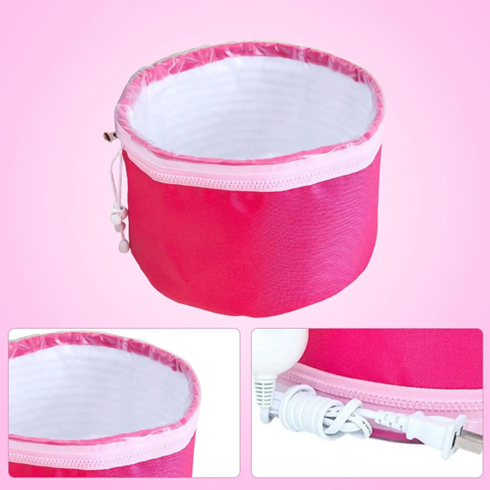 Electric Hair Heating Cap Steamer Adjustable Temperature Control Spa Mask for Home Salon Nourishing Care
Electric Hair Heating Cap Steamer Adjustable Temperature Control Spa Mask for Home Salon Nourishing Care