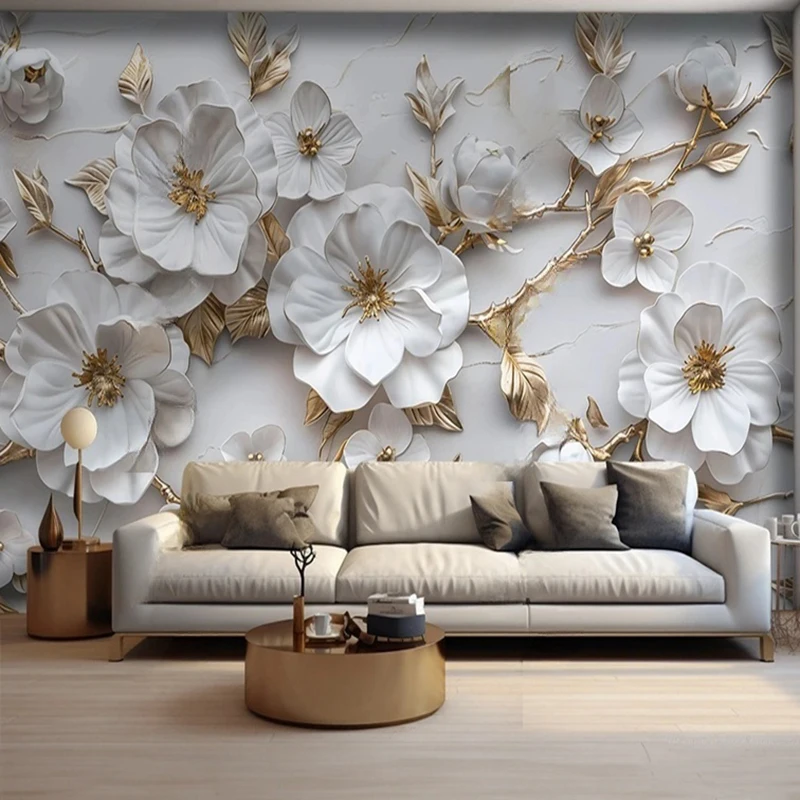Customized 3D Stereo Mural Wallpaper - Modern Chinese Style Floral Embossed Wall Art Background For Living Room Bedroom Decor
Customized 3D Stereo Mural Wallpaper - Modern Chinese Style Floral Embossed Wall Art Background For Living Room Bedroom Decor