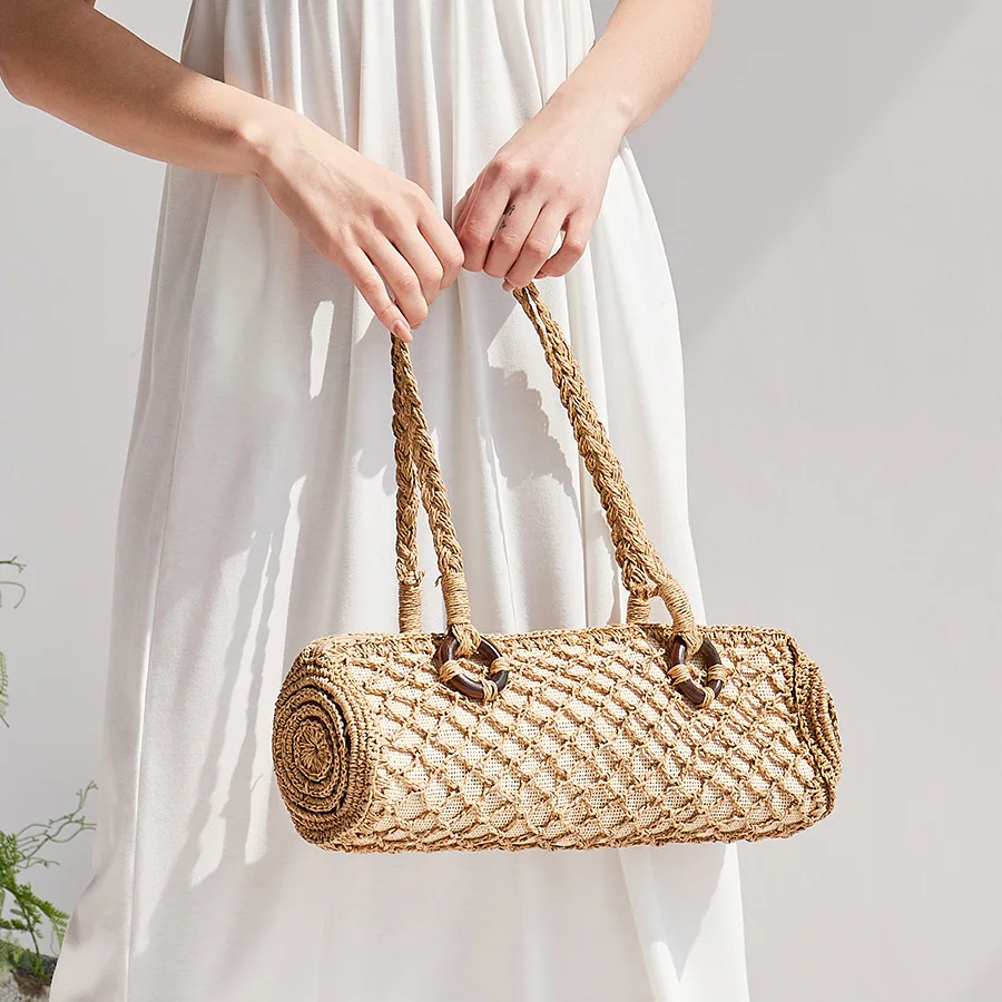 2023 Summer Sraw Shoulder Bag For Women Long handBag With Top Handle For Beach And Vacation Log shaped Lux Replica
2023 Summer Sraw Shoulder Bag For Women Long handBag With Top Handle For Beach And Vacation Log shaped Lux Replica