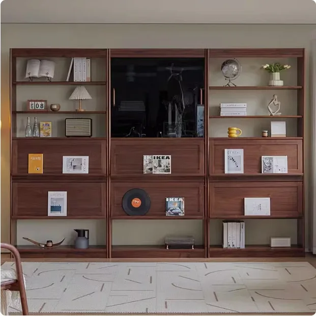 Customizable Solid Wood Bookcase Living Room Whole Wall Japanese Floor Storage Bookshelf
Customizable Solid Wood Bookcase Living Room Whole Wall Japanese Floor Storage Bookshelf
