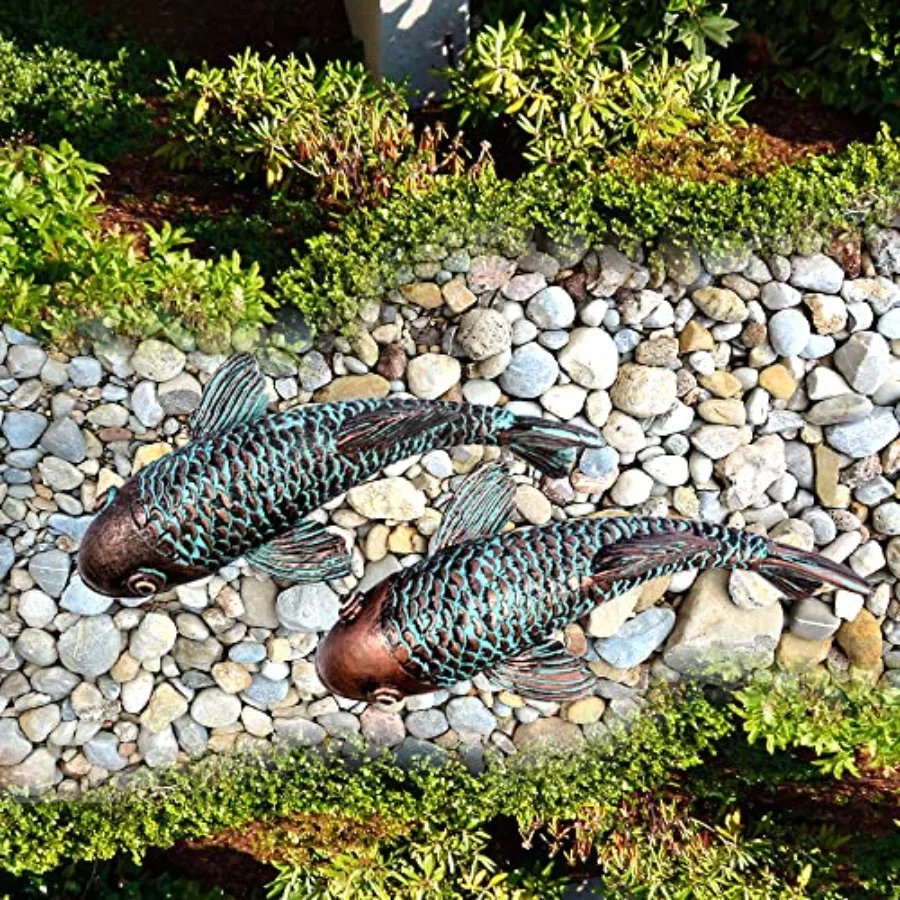 Garden Sculptures and StatuesKoi Fish Decor Garden Fish Art Set of 2 Antique Koi Fish Yard Art Decor for Outdoors Patio Yard La
Garden Sculptures and StatuesKoi Fish Decor Garden Fish Art Set of 2 Antique Koi Fish Yard Art Decor for Outdoors Patio Yard La
