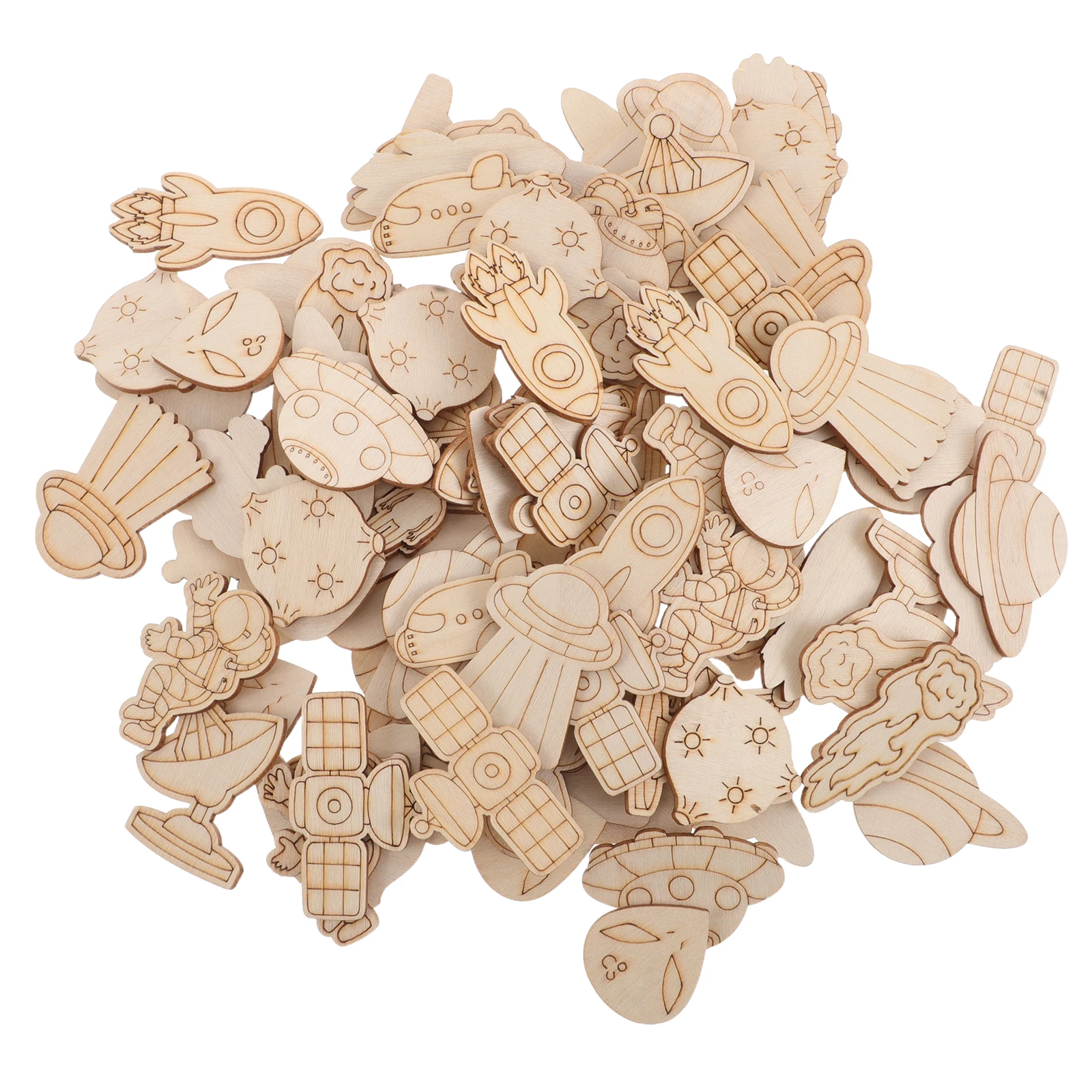 100pcs Blank Spaceship Wood Pieces Unfinished Diy Craft Kit For Kids Space Themed Party Favors Astronaut Decor Playroom Wall
100pcs Blank Spaceship Wood Pieces Unfinished Diy Craft Kit For Kids Space Themed Party Favors Astronaut Decor Playroom Wall