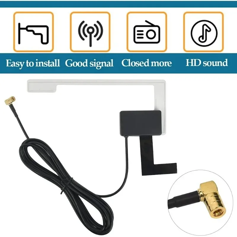 Автомобильный радиоприемник, антенна, монтаж на лобовое стекло, вилка SMB, прием сигнала, Европа DAB DAB +, приемник сигнала DAB/DAB +
Автомобильный радиоприемник, антенна, монтаж на лобовое стекло, вилка SMB, прием сигнала, Европа DAB DAB +, приемник сигнала DAB/DAB +